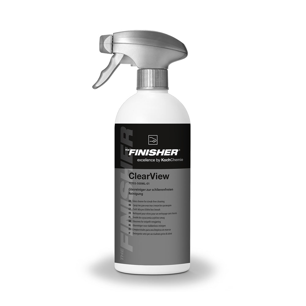 Koch Chemie The Finisher ClearView 500 mL glass cleaner spray bottle