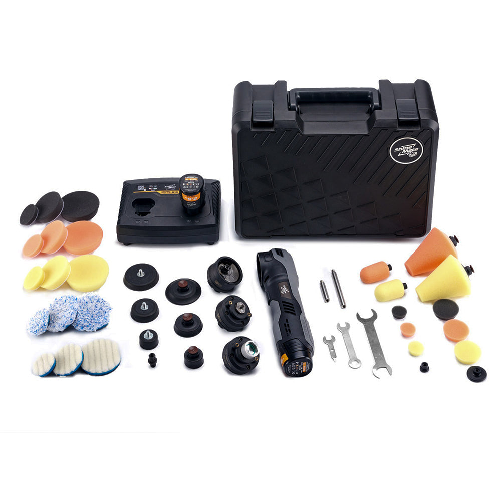 ShineMate EB210 | Mini Multi-Action Cordless Car Polisher Kit