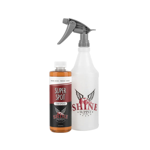 Shine Supply Super Spot bottle, front view