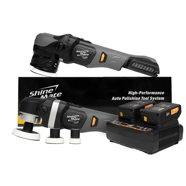 ShineMate Mini Cordless Kit with EB350 3 inch DA and EB230k mini rotary polishers
