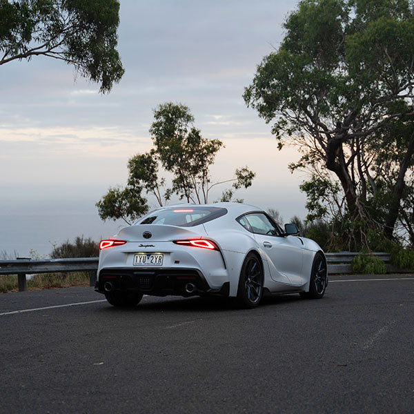 Supra parked on road