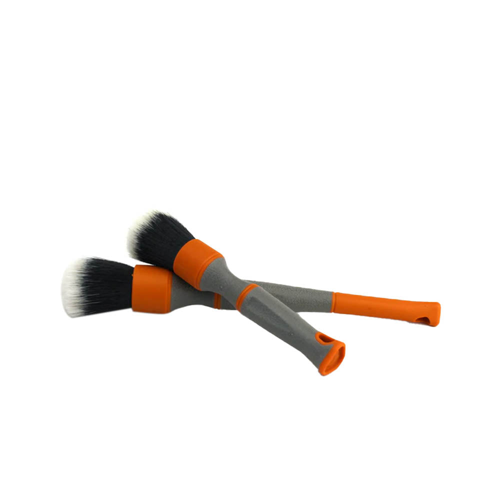 Detail Factory TriGrip Ultra-Soft Detail Brush Set, Large and Small brushes in Octane Solar Flare