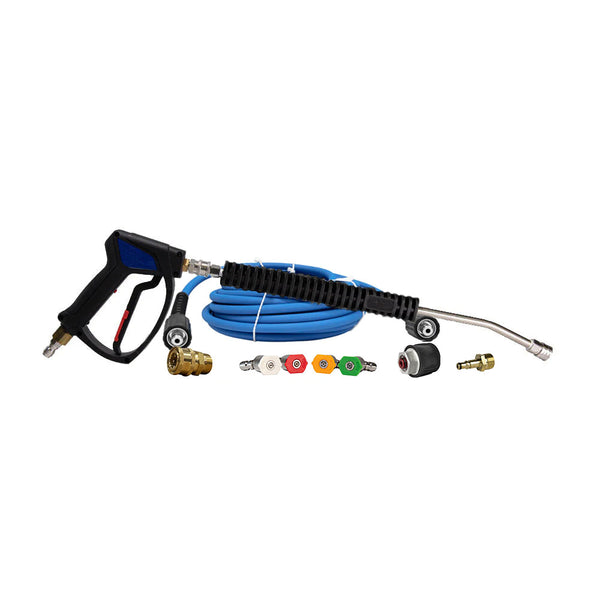 WaxIT Ryobi / Ozito pressure washer upgrade kit with MTM SG35 short gun, hose, lance and nozzles
