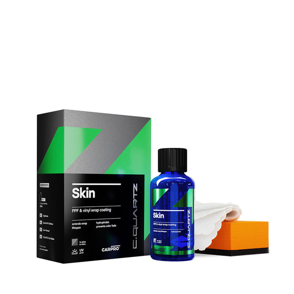 CARPRO CQUARTZ SKIN 50 mL kit with applicator and suede cloths