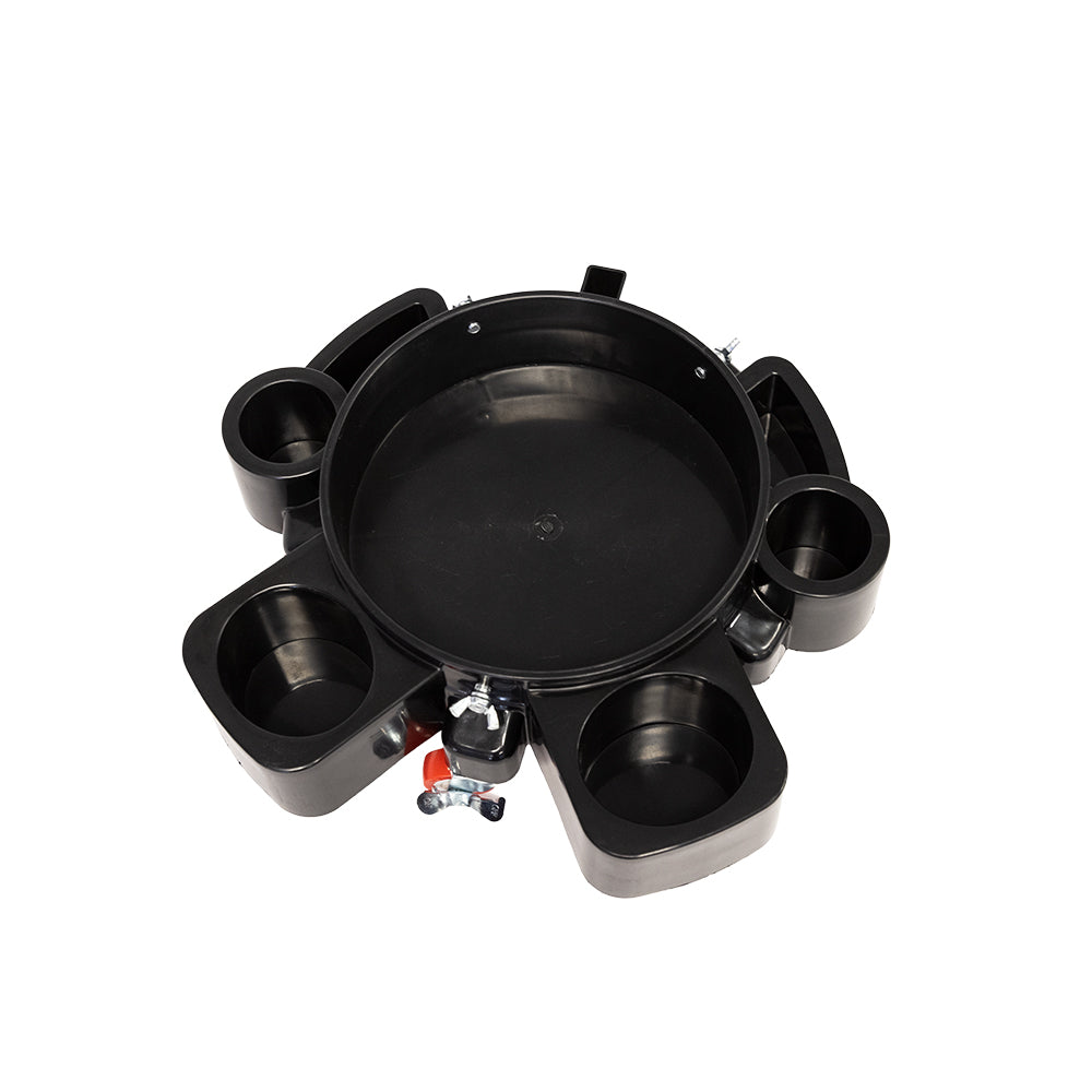 Economax Bucket Dolly storage compartments, alternate view