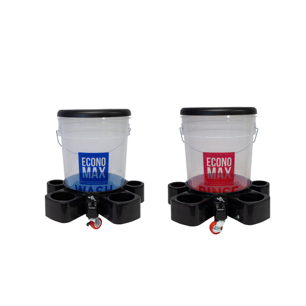 Economax Car Wash Bucket Kit with Grit Guards