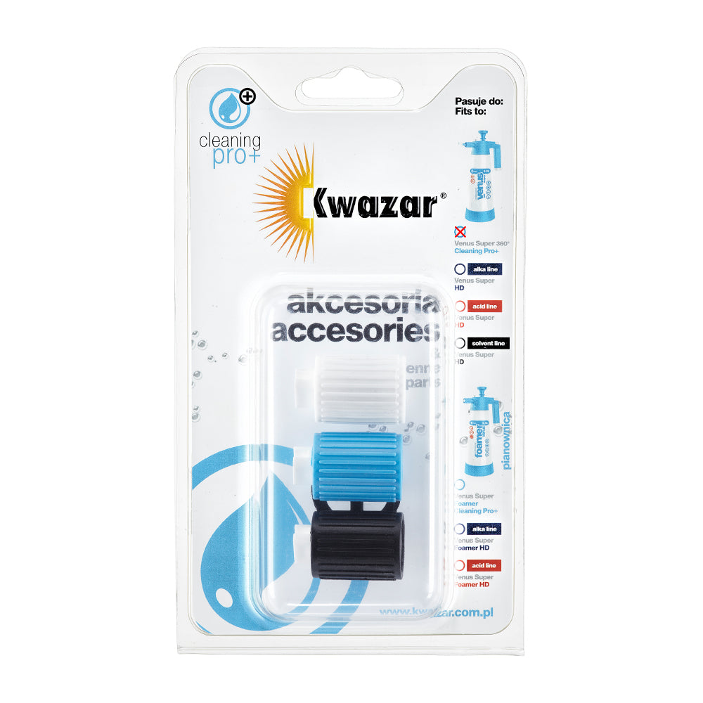 Kwazar Venus Foamer End Nozzles (3 pcs)