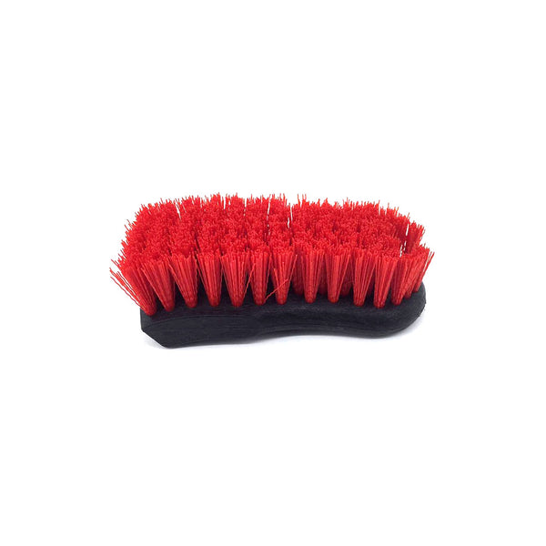 Wheel Woolies Plus Carpet & Upholstery Brush with stiff red nylon bristles