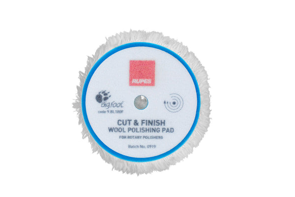 Rupes Rotary Cut & Finish merino wool polishing pads